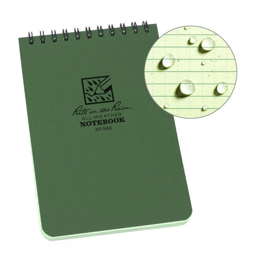 Notizbücher & Zubehör - Rite in the Rain - Allwetter-Notizbuch - 4 x 6'' - 946 - Olive