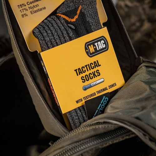 M-Tac - Socken Coolmax 75% lang - Schwarz - FL-2103-3 - Trekkingsocken - Bekleidung
