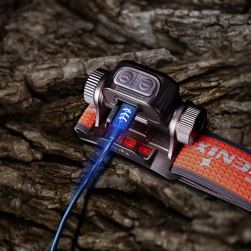 Stirnlampen - Fenix - LED-Stirnlampe HM65R-T V2.0 - 1600 lm - Schwarz/Rot - HM65R-T V2.0