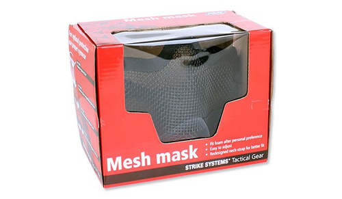 Gesichtsschutz - Strike Systems - Metall Mesh Stalker Maske - schwarz - 17316