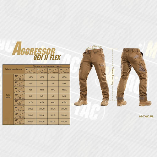 Bekleidung - M-Tac - Taktische Hose Aggressor Gen.II Flex - Ripstop - Coyote Brown - 20058017 - Cargohosen