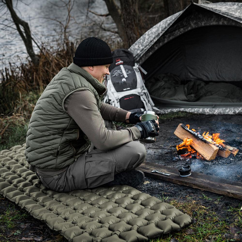 Outdoor - M-Tac - Aufblasbare Schlafmatte - 195x60 cm - Oliv - 60018001 - Schlafsäcke & Isomatten