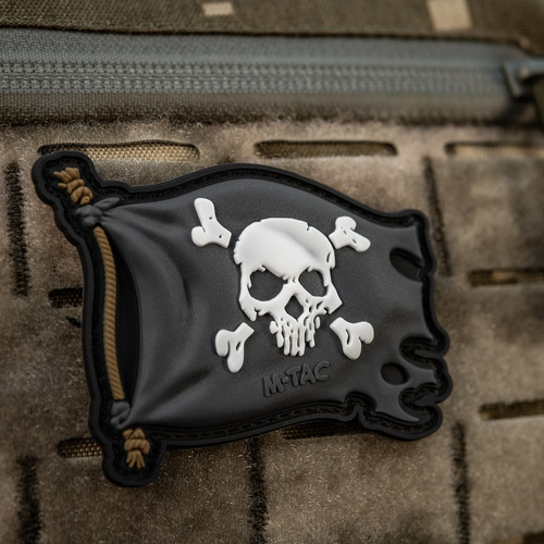 M-Tac - Jolly Roger Aufnäher - PVC - Schwarz - 51116802 - 3D PVC Morale Patches - Verschiedenes