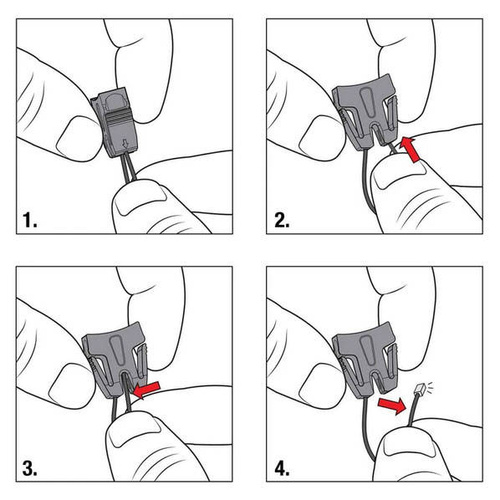 Fangriemen - Bumerang-Werkzeug - Retraktor Kevlar Hunter - Karabiner - Klein - 0TRG-2114