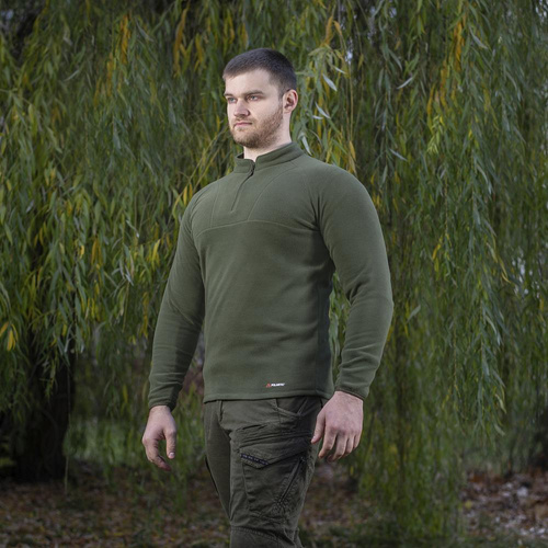 Fleece-Sweatshirts - M-Tac - Militär-Fleece Delta Polartec Cardigan Raglan - Army Olive - 70022062