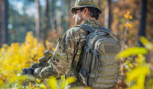 Outdoor - Helikon - Raccoon Mk2 Rucksack - 20 L - Tiger Stripe - PL-RC2-CD-62 - Stadt, EDC, 1 Tag (bis zu 25 Liter)