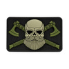 M-Tac - 3D-Emblem - Bearded Skull - Schwarz / Olive - 51113201