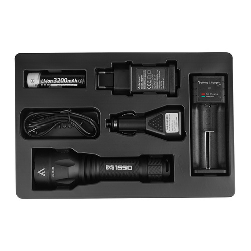 Outdoor - Mactronic - Black Eye Tactical Taschenlampe - 1550 lm - Cree XHP50.2 20W LED - Schwarz - THH0047 - LED-Taschenlampen