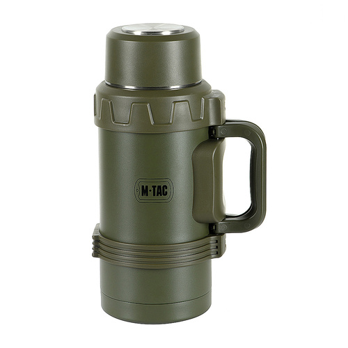M-Tac - Reisethermoskanne aus Edelstahl - 1600 ml - Olive - UN-G05-1600A - Tassen & Thermoskannen - Outdoor