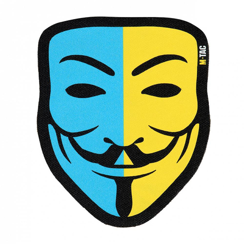 M-Tac - Moralabzeichen - Anonym - Schwarz/Gelb/Blau - 51313002. - Patches