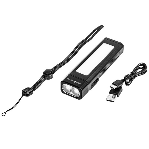Fenix - Wiederaufladbare LED-Taschenlampe WT16R - Werkstatt - 300 Lumen - Schwarz - 039-479 - LED-Taschenlampen