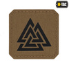 M-Tac - Lasergeschnittenes Valknut Quadrat Patch - Schwarz / Coyote - 51162502