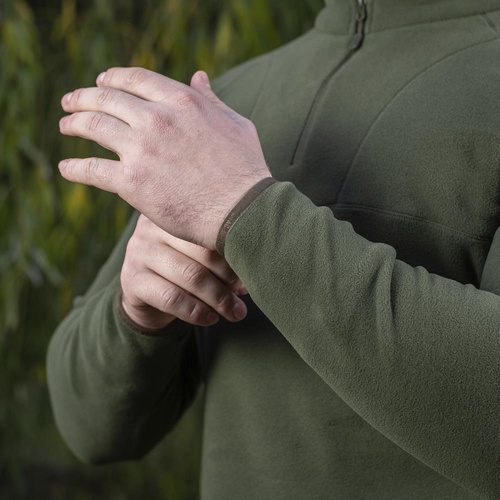 M-Tac - Militär-Fleece Delta Polartec Cardigan Raglan - Army Olive - 70022062 - Fleece-Sweatshirts