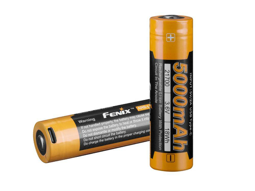 Fenix - 21700 5000 mAh 3,6 V Li-Ion-Akku - USB-C - ARB-L21-5000U - Batterien