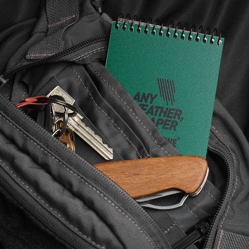 Notizbücher & Zubehör - Modestone - Wasserdichtes Notizbuch - 76 x 130 mm - 50 Blatt - Orange - A18