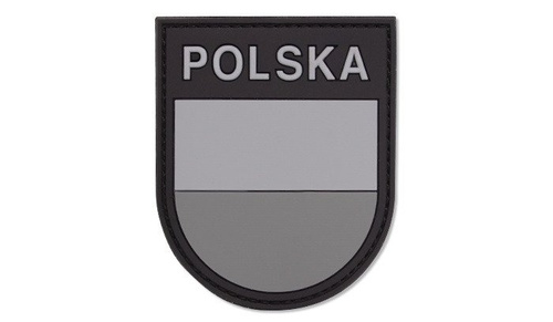 101 Inc. - 3D-Aufnäher - Polen-Schild - Grau - 444130-7017 -  3D PVC Morale Patches