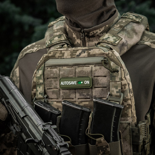 M-Tac - Moral Patch Autosave PVC - 3D - Olive - 51116701 - 3D PVC Morale Patches - Verschiedenes