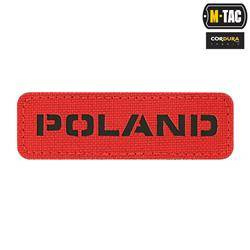 M-Tac - Polen-Aufnäher - Laserschnitt - Rot / Schwarz - 51003133