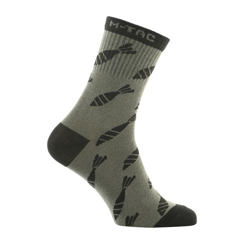 Bekleidung - M-Tac - Mk.3 Sommersocken - Mörserbomben - Olive - 30903801 - Socken