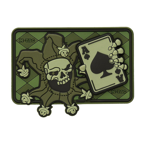 M-Tac - Moralaufnäher - Joker Skull 3D PVC - Olive - 51120001. -  3D PVC Morale Patches