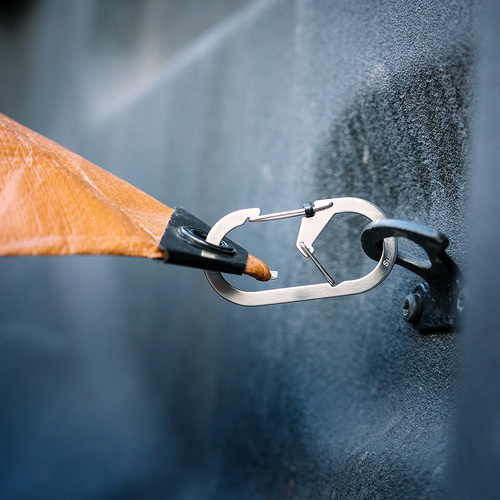 Nite Ize - G-Series SlideLock #4 Doppelkammerkarabiner - Edelstahl - Silber - GSL4-11-R6 - Schlüsselanhänger - Verschiedenes