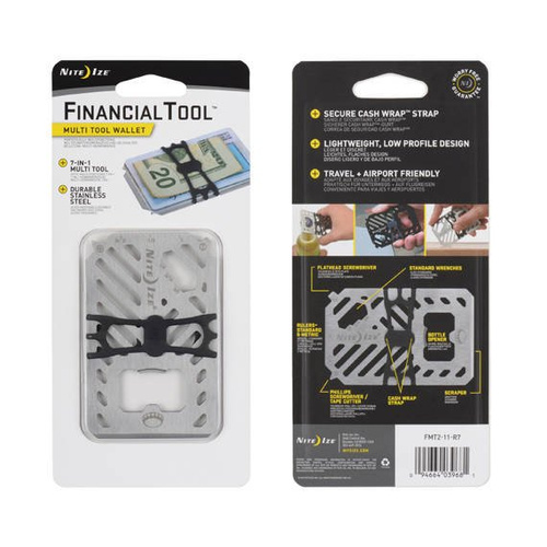 Nite Ize - Finanzwerkzeug Multi Tool Wallet - Edelstahl - FMT2-11-R7 - Microtools