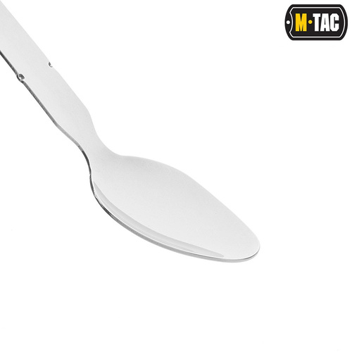 M-Tac - Praktische Reiseutensilien Klein Set - Stahl - Silber - HWCJ001S - Touristenbesteck - Outdoor