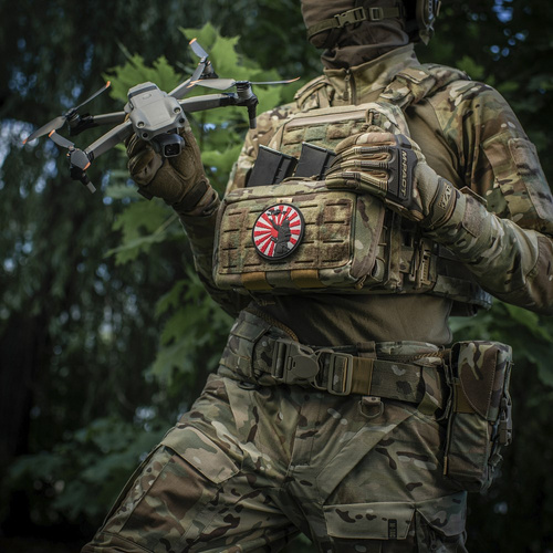 M-Tac – Aufnäher „Der Weg des Samurai“ – 3D PVC – Weiß/Rot – 51338302 - 3D PVC Morale Patches