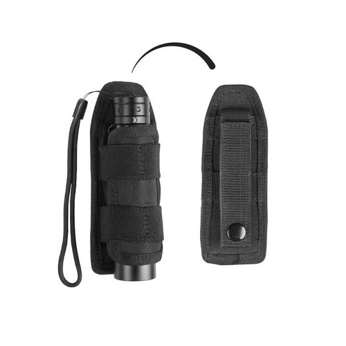 Mil-Tec - Taschenlampen-Gürteltasche Security - MOLLE - Schwarz - 16268802 - Taschen - Ausrüstung