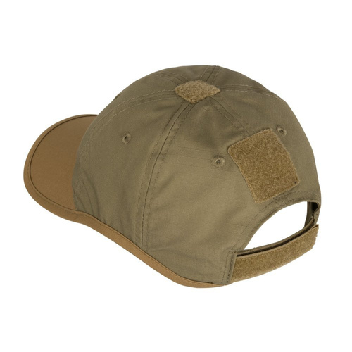 Caps & Feldmützen - Helikon - Baseballkappe Logo Cap - PolyCotton Ripstop - Black / Olive Green - CZ-LGC-PR-0102B