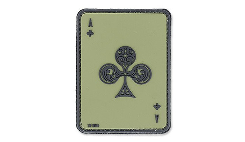 101 Inc. - 3D-Aufnäher - Kreuz-Ass - OD Grün -  3D PVC Morale Patches