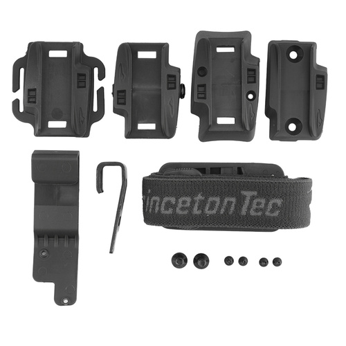 Princeton Tec - Charge MPLS LED-Helm-Taschenlampe - 55 Lumen - Rot / Blau / IR - Schwarz - C-RBI-BK - LED-Taschenlampen - Outdoor