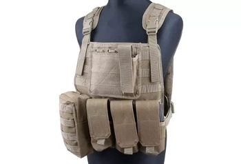 GFC Tactical - Taktische Plattenträgerweste MBSS - Nylon - Coyote Brown - GFT-18-000363