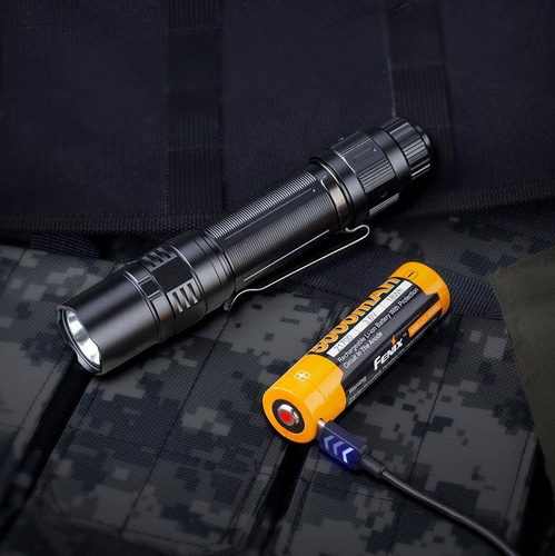 Outdoor - Fenix - LED-Taktische Taschenlampe mit wiederaufladbarem Akku - 5000 mAh - 3000 lm - PD36 Tac - LED-Taschenlampen