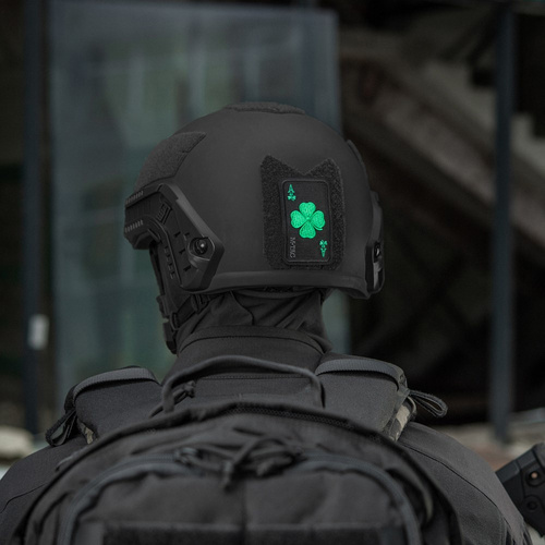 Verschiedenes - M-Tac – Lucky Card Patch – Cordura 500D – Kleeblatt – Schwarz – 51391002 - Andere