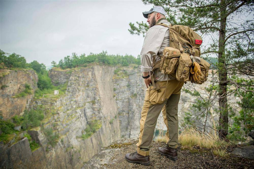 Bekleidung - Helikon - Hybrid Outback Pants® Hose - DuraCanvas® - Taiga Green - SP-HOP-DC-09 - Cargohosen