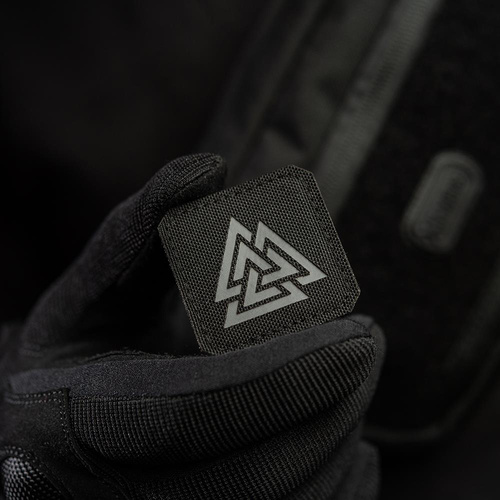 Andere - M-Tac - Lasergeschnittenes Valknut Quadrat Patch - Schwarz / Grau - 51162211