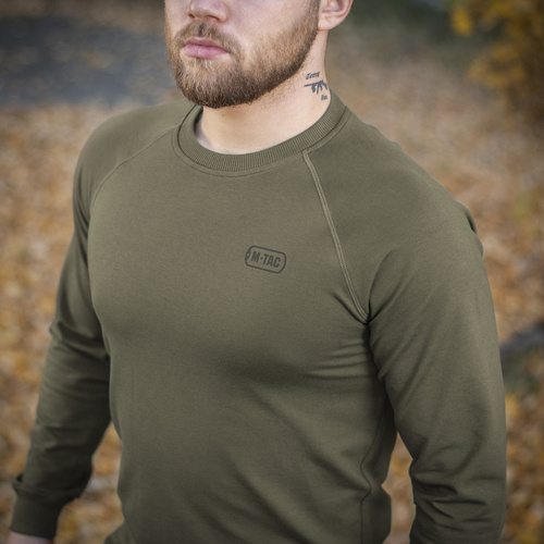 Militär-Sweatshirts - M-Tac - Raglan-Sweatshirt Athlete - Baumwolle - Dark Olive - 20455048