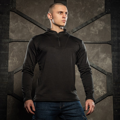 M-Tac - Herren T-Shirt Thermal Delta Level 2 - Schwarz - 70002002 - Thermoaktive Wäsche - Bekleidung