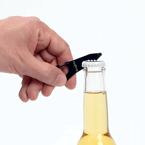 Nite Ize - Karabiner mit Werkzeugset DoohicKey ClipKey Tool - Stahl - Schwarz - KMTCK-01-R3 - Stahlkarabiner