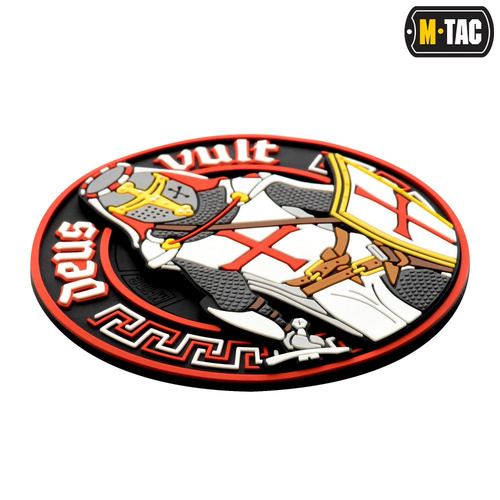 Andere - M-Tac – Deus Vult Patch – 3D PVC – Weiß/Rot – 51116000