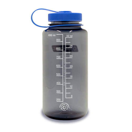 Wasserbehälter & Feldflaschen - Nalgene - 32 oz Wide Mouth Sustain Flasche - 63 mm Kappe - 1.1L - Grau - 2020-1532