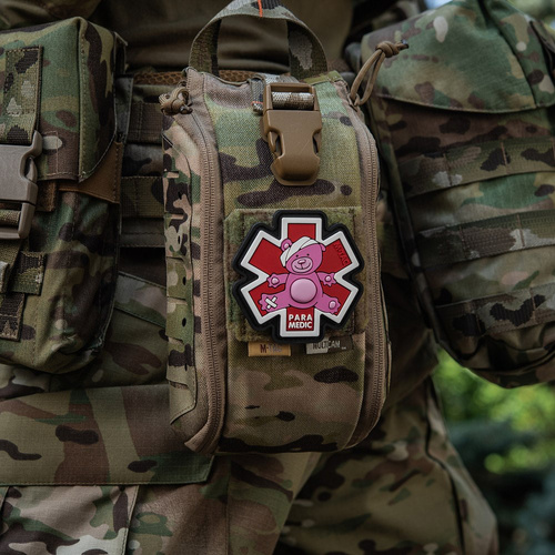 Verschiedenes - M-Tac – Sanitäter-Teddybär-Aufnäher – 3D-PVC – Weiß/Rot – 51348343 - 3D PVC Morale Patches