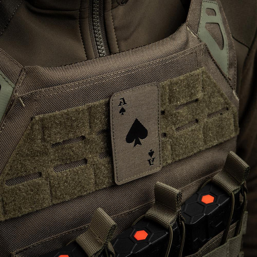 M-Tac - Militär-Patch Ace of Spades - Cordura 500D - Ranger Green / Schwarz - 51109232 - Morale Patch - Verschiedenes