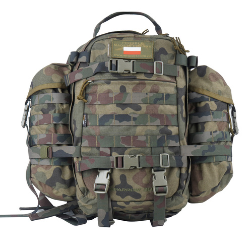 Outdoor - WISPORT - Sparrow 30 II Rucksack mit zwei Seitentaschen - 30 + 10 l - Wz. 93 - Militärrucksäcke