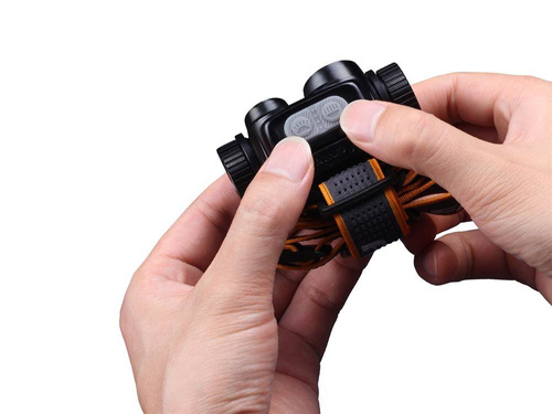 Stirnlampen - Fenix - Stirnlampe mit zwei Lichtstrahlern - Schwarz - HM65R