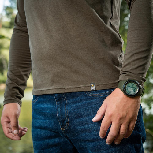 M-Tac - Militärisches Langarm-T-Shirt - Dark Olive - 20067048 - Militär-T-Shirts