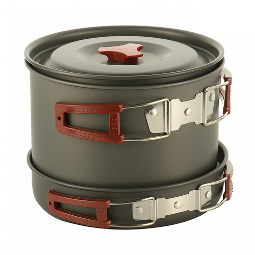 Militärisches Kochgeschirr - M-Tac - Camping Kochgeschirr für 4-5 Personen - Grün - MTC-DM-FM-217