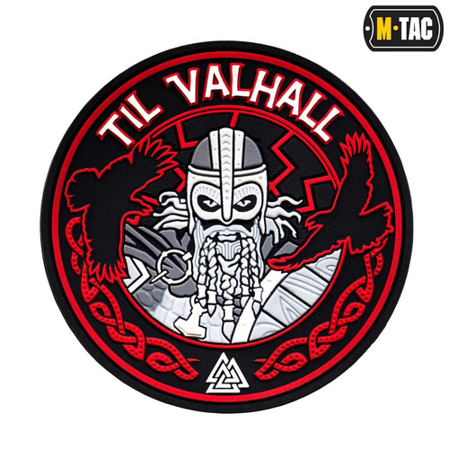 M-Tac - 3D PVC Til Valhall Patch - Schwarz / Rot - 51142332 -  3D PVC Morale Patches