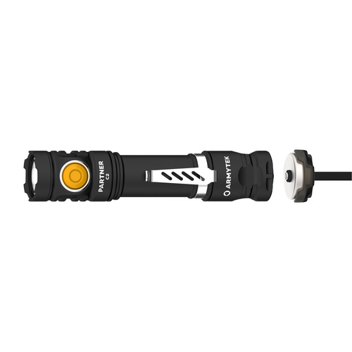 Armytek - LED-Taschenlampe Partner C2 - Weiß Licht - 1100 lm - 18650 - Schwarz - F07802C - LED-Taschenlampen - Outdoor